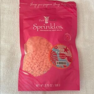 Pink Zebra Sprinkles Wax Melts in Pink Packaging
